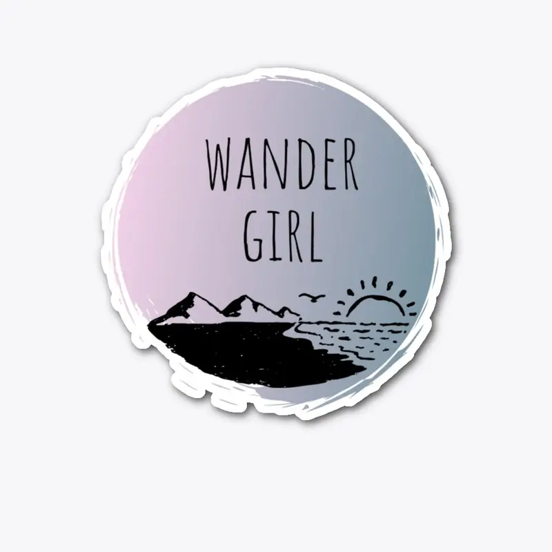 Wander Girl- Pink Beach & Mountains