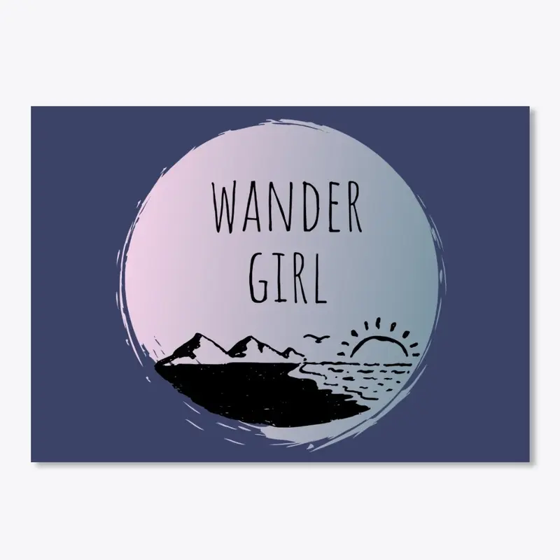 Wander Girl- Pink Beach & Mountains